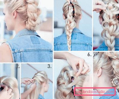 Tvorba večerných účesov vlastnými rukami - top 8 styling na večer